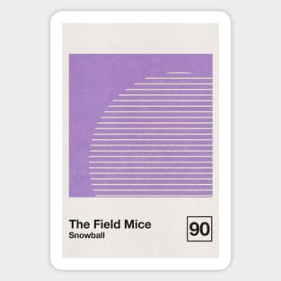 The Field Mice / Minimalist Graphic Poster Art Design Sticker